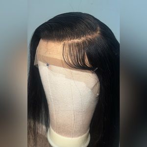 22inch” 13*4 transparent straight human hair wig 22inches